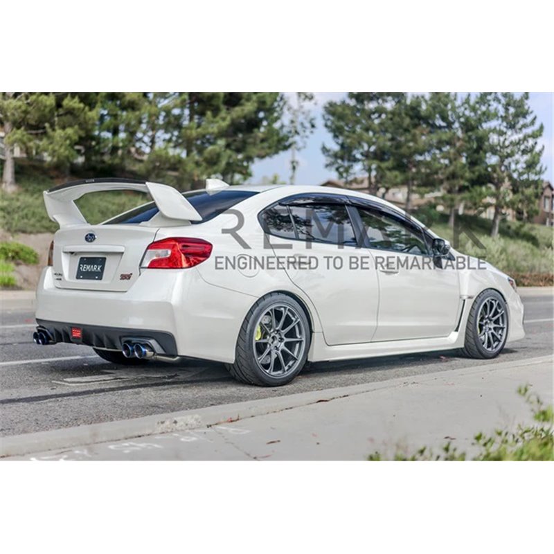 REMARK | Axle-Back Exhaust (3.5" Stainless Double Wall Tip) - WRX / STi 2015-2021 REMARK Axle-Back Exhausts