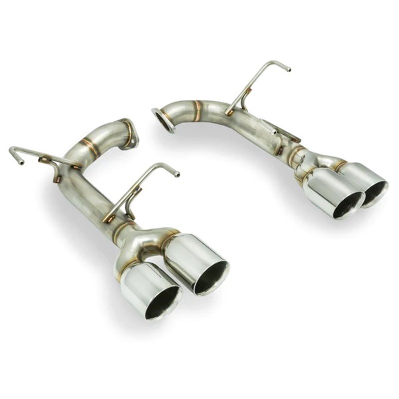 REMARK | Axle-Back Exhaust (3.5" Stainless Single Wall Tip) - WRX / STi 2015-2021 REMARK Axle-Back Exhausts