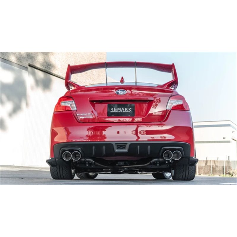 REMARK | Axle-Back Exhaust (4" Burnt Stainless Double Wall Tip) - WRX / STi 2015-2021