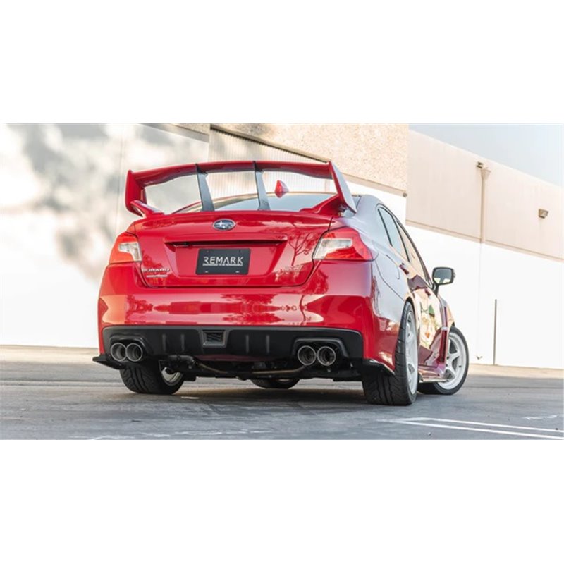 REMARK | Axle-Back Exhaust (4" Burnt Stainless Double Wall Tip) - WRX / STi 2015-2021