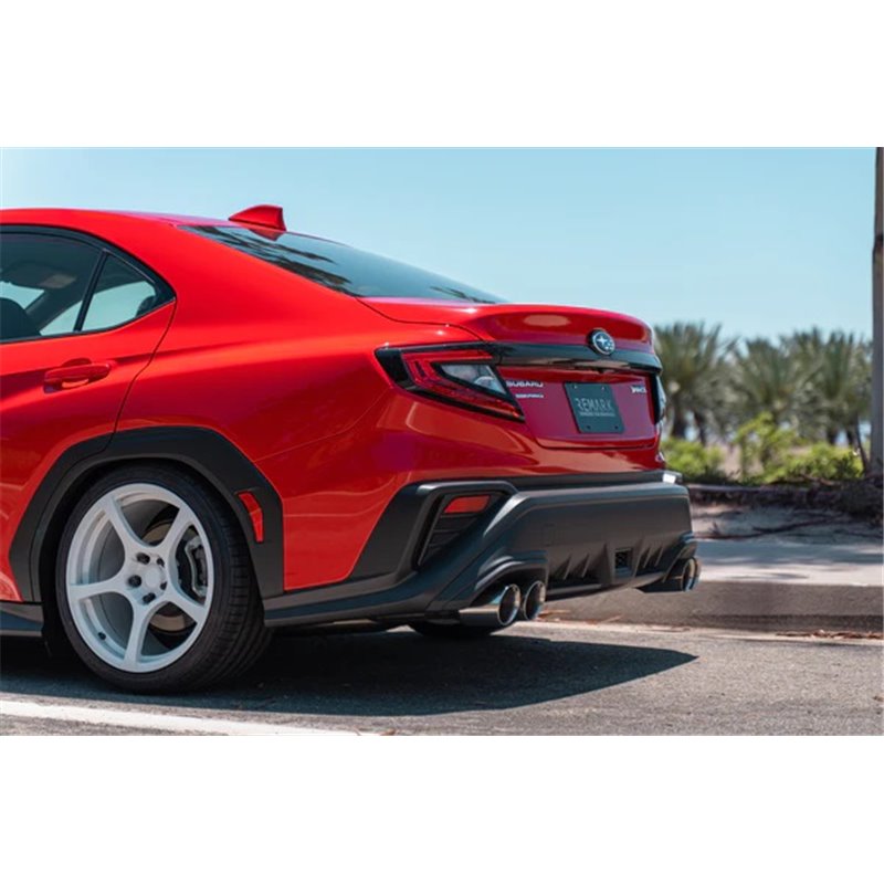 REMARK | Axle-Back Exhaust (4" Burnt Stainless Double Wall Tip) - WRX 2022-2023
