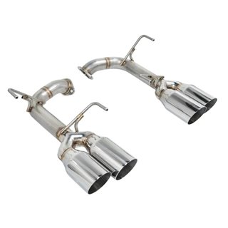 REMARK | Axle-Back Exhaust (4" Stainless Double Wall Tip) - WRX / STi 2015-2021 REMARK Axle-Back Exhausts