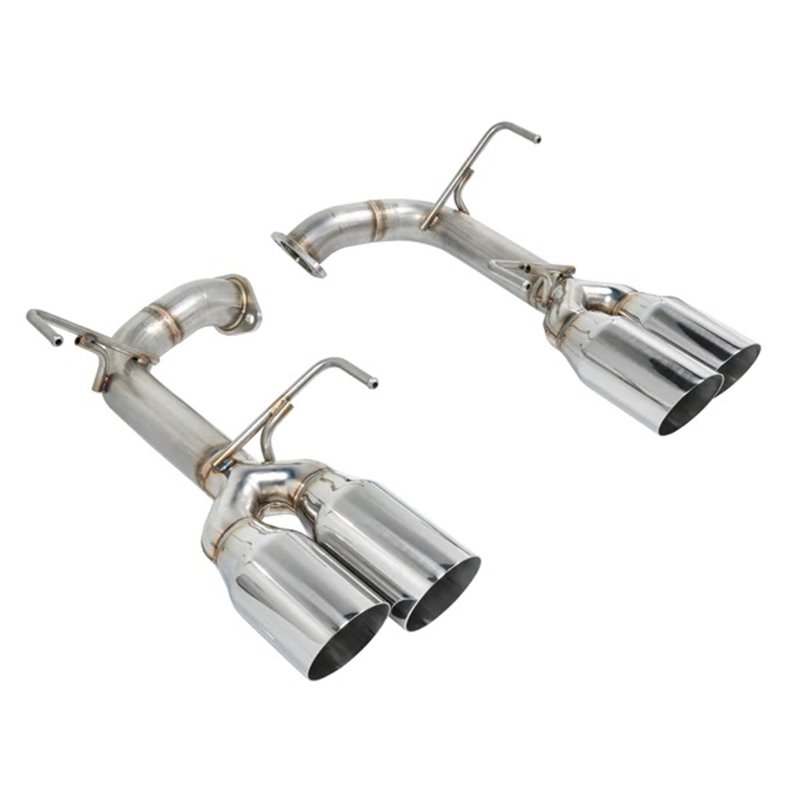 REMARK | Axle-Back Exhaust (4" Stainless Single Wall Tip) - WRX / STi 2015-2021 REMARK Axle-Back Exhausts