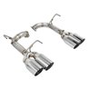 REMARK | Axle-Back Exhaust (4" Stainless Single Wall Tip) - WRX / STi 2015-2021 REMARK Axle-Back Exhausts