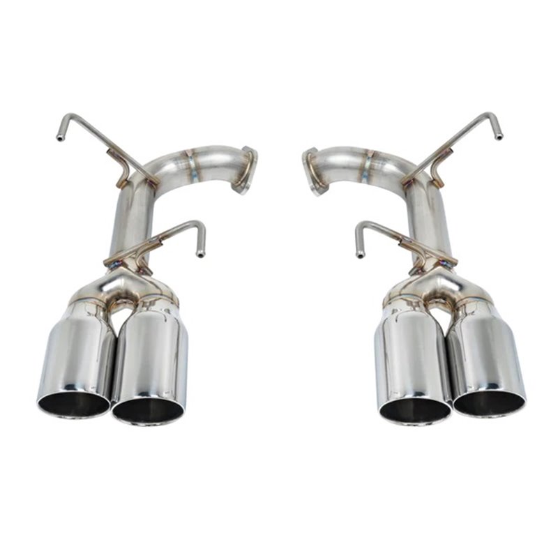 REMARK | Axle-Back Exhaust (4" Stainless Single Wall Tip) - WRX / STi 2015-2021 REMARK Axle-Back Exhausts