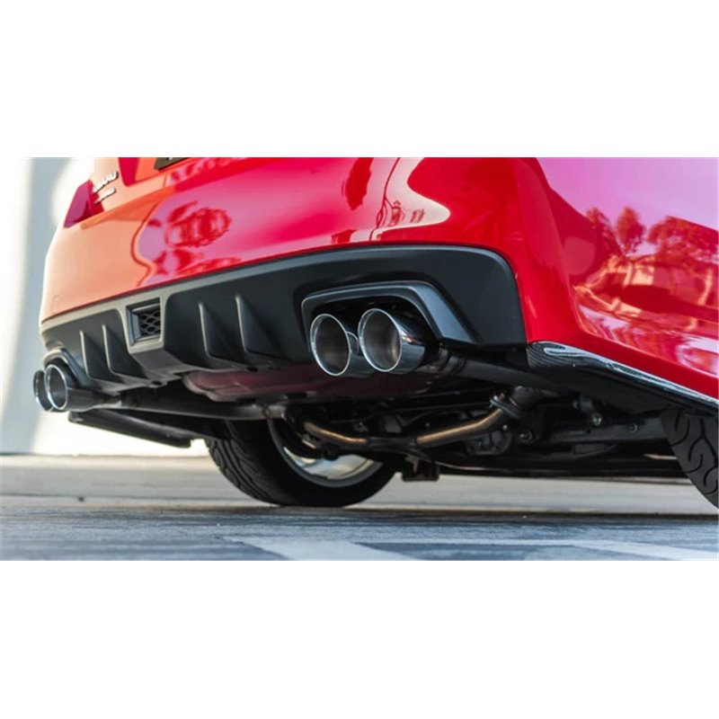 REMARK | Axle-Back Exhaust (4" Stainless Single Wall Tip) - WRX / STi 2015-2021 REMARK Axle-Back Exhausts