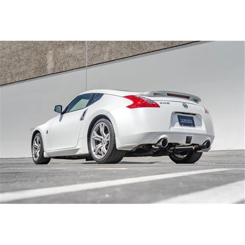 REMARK | Axle-Back Exhaust (Burnt Stainless Double Wall Tip) - 370Z 2009-2021