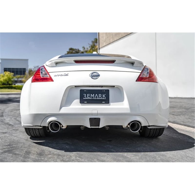 REMARK | Axle-Back Exhaust (Burnt Stainless Double Wall Tip) - 370Z 2009-2021