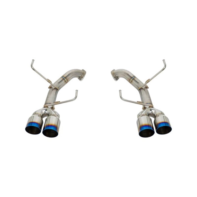 REMARK | Axle-Back Exhaust (Burnt Stainless Single Wall Tip) - WRX / STi 2007-2014 REMARK Axle-Back Exhausts