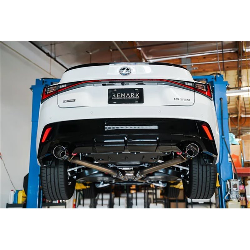REMARK | Axle-Back Exhaust (Stainless Double Wall Tip) - IS300 / IS350 2021-2023 REMARK Axle-Back Exhausts