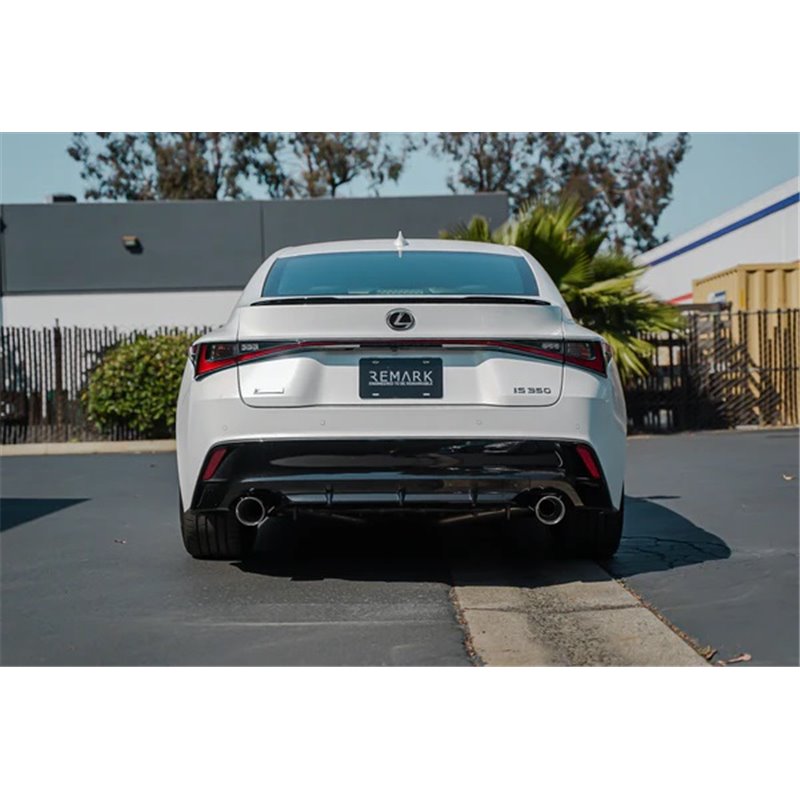 REMARK | Axle-Back Exhaust (Stainless Double Wall Tip) - IS300 / IS350 2021-2023 REMARK Axle-Back Exhausts