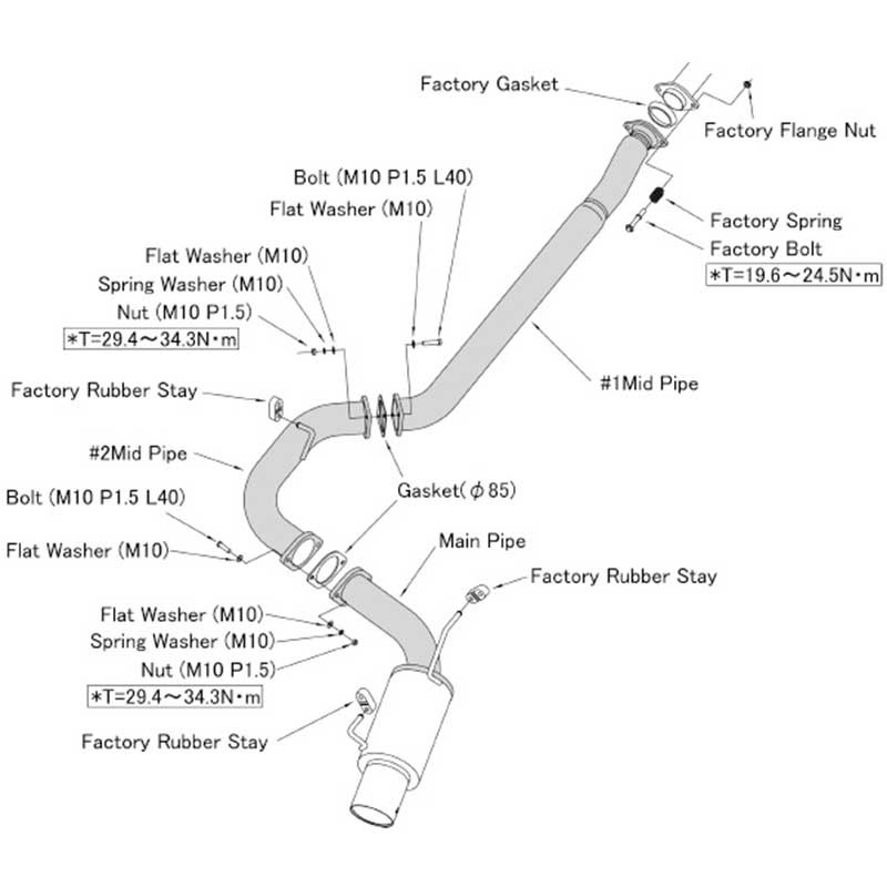 HKS | RACING MUFFLER - WRX STI 4D 11-14 HKS Cat-Back Exhausts
