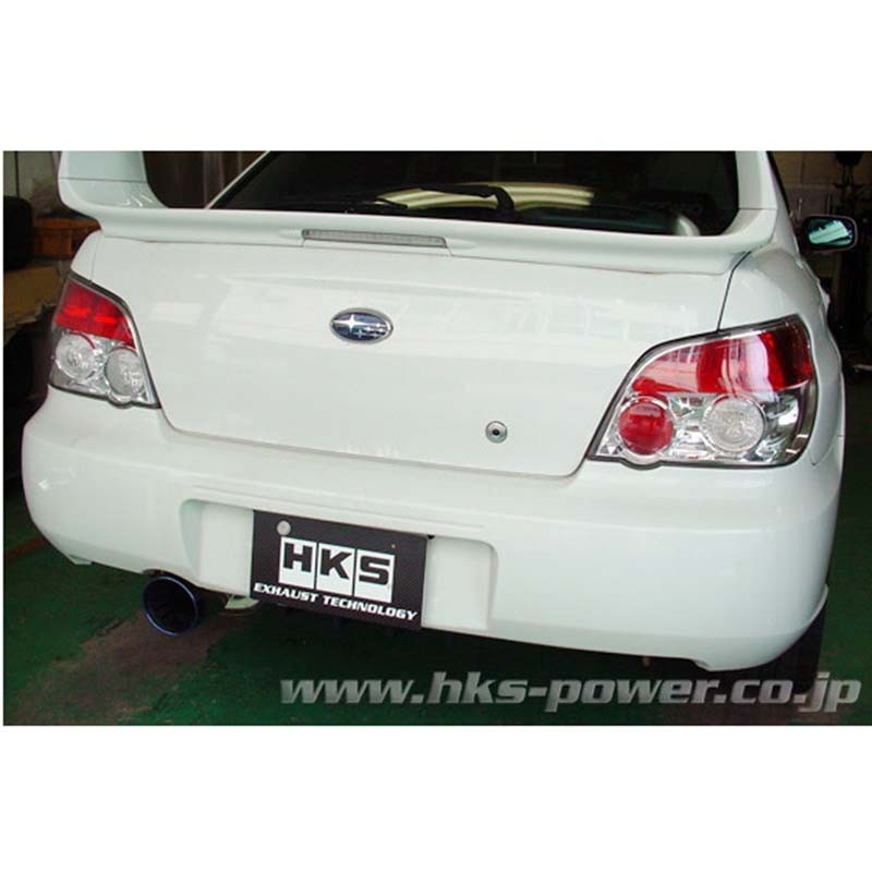 HKS | SUPER TURBO MUFFLER GDB(E-G) - WRX STI Sedan 2004 - 2007 HKS Axle-Back Exhausts