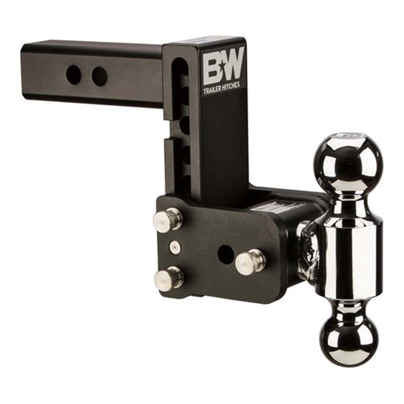 BW | TOW & STOW 2-BALL MOUNT 7" BAISSE, 7-1/2" HAUSSE 10K, NOIR