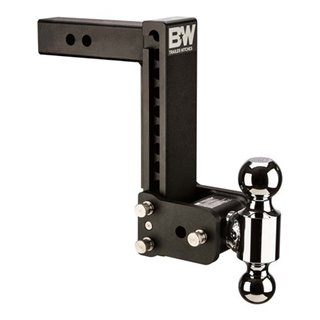 BW | TOW & STOW 2-BALL MOUNT 9" BAISSE, 9-1/2" HAUSSE 10K, NOIR