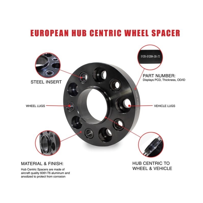 COYOTE | Wheel Spacer 50.8mm / 70.5mm / 5x114.3mm / 14x1.5 Coyote Wheel Accessories Spacer de roues
