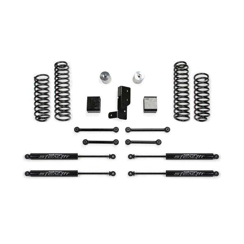 Fabtech | Sport Lift System w/Shock - 3 in. - Wrangler (4xe) 2.0T 2021