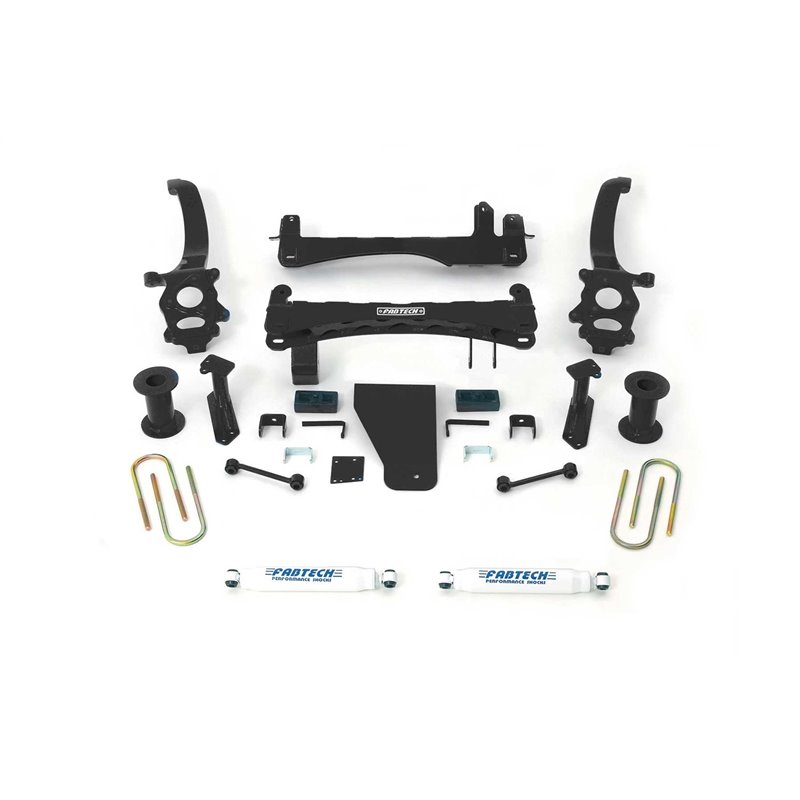 Fabtech | Basic Lift System w/Shocks - 6 in. - Titan 5.6L 2018-2021