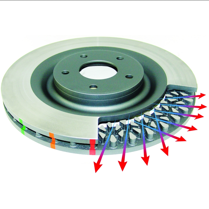 DBA | T3 4000 Series Rotor FRONT - STI 2017-2019 w/ 6 Piston Brembo Calipers DBA Brake Rotors