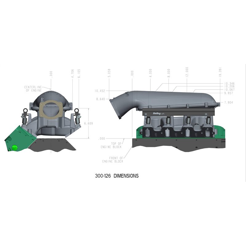 Holley | Mid-Rise Intake - Cadillac / Chevrolet / GMC / Hummer / Pontiac 6.2L 2007-2017