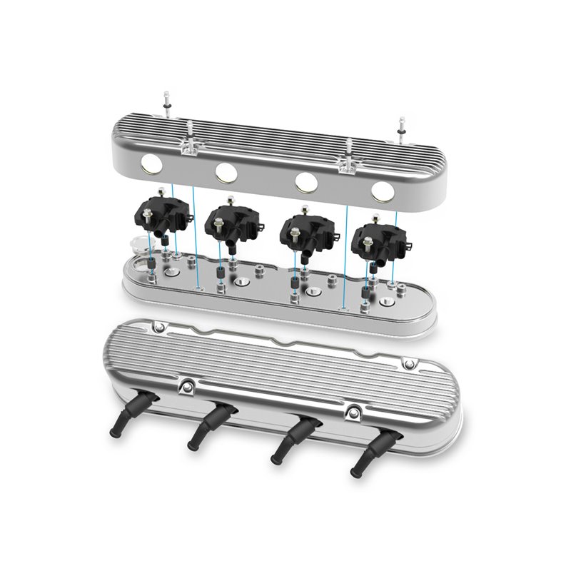 Holley | Aluminum Valve Cover Set - Buick / Cadillac / Chevrolet / Pontiac 1997-2017