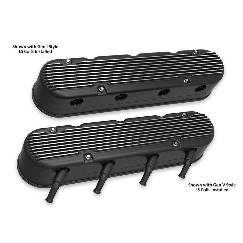 Holley | Aluminum Valve Cover Set - Buick / Cadillac / Chevrolet / Pontiac 1997-2017