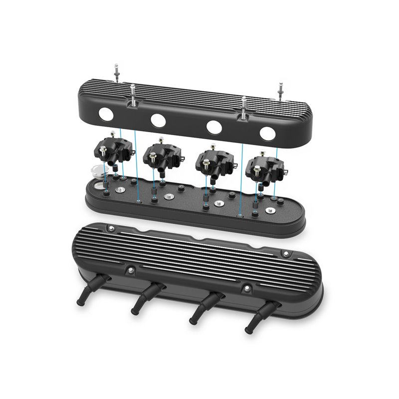 Holley | Aluminum Valve Cover Set - Buick / Cadillac / Chevrolet / Pontiac 1997-2017