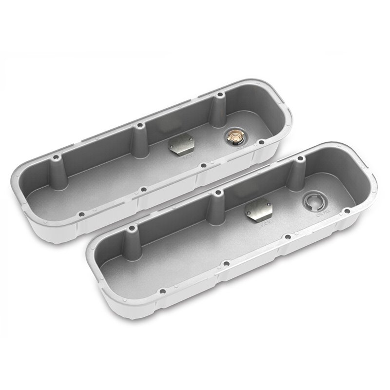 Holley | M/T Retro Aluminum Valve Covers - Camaro / Corvette / Monte Carlo 1965-1975