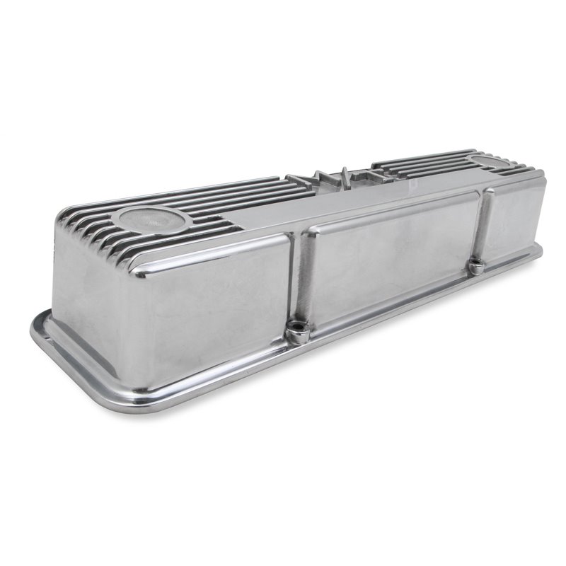 Holley | M/T Retro Aluminum Valve Covers - Camaro / Corvette / Monte Carlo / Firebird 1963-1986