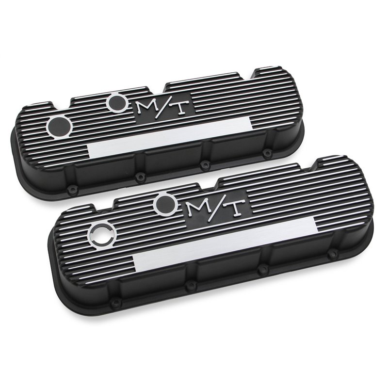 Holley | M/T Retro Aluminum Valve Covers - Camaro / Corvette / Monte Carlo 1965-1975