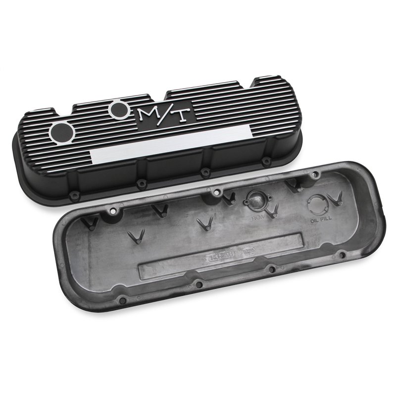 Holley | M/T Retro Aluminum Valve Covers - Camaro / Corvette / Monte Carlo 1965-1975