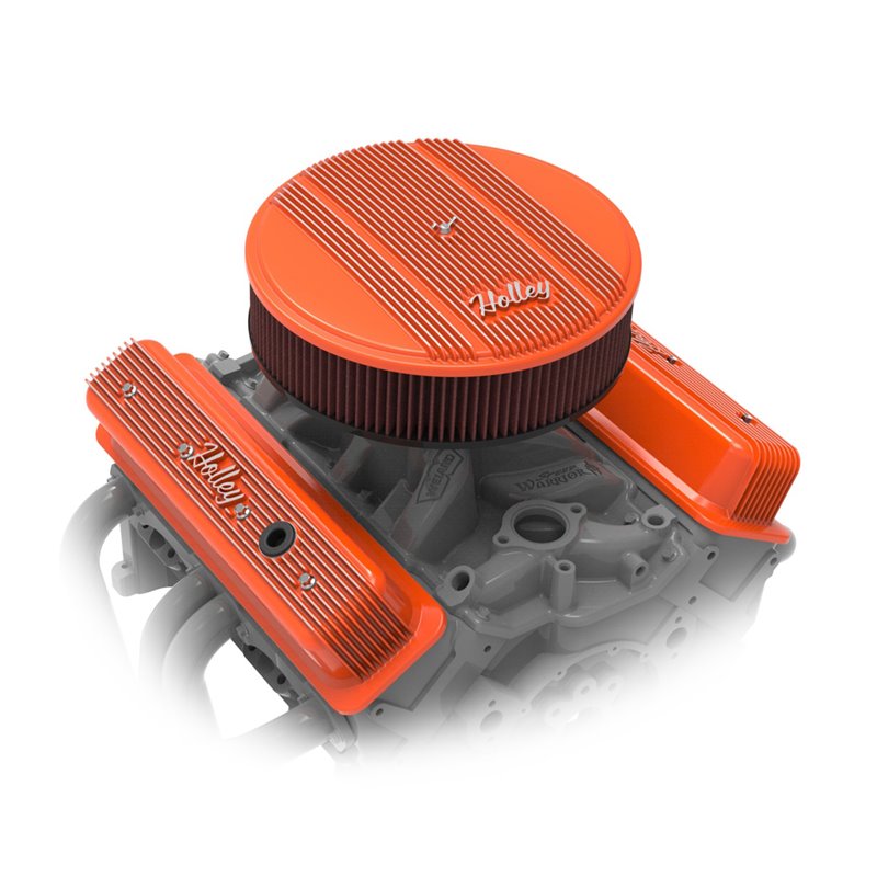 Holley | Valve Covers - Camaro / Corvette / Monte Carlo 1963-1986 Holley Engine Dress Up