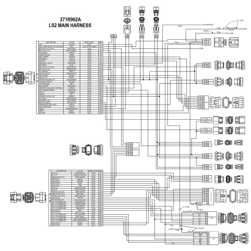 Holley | Fuel Injection Wire Harness Holley Fuel Management