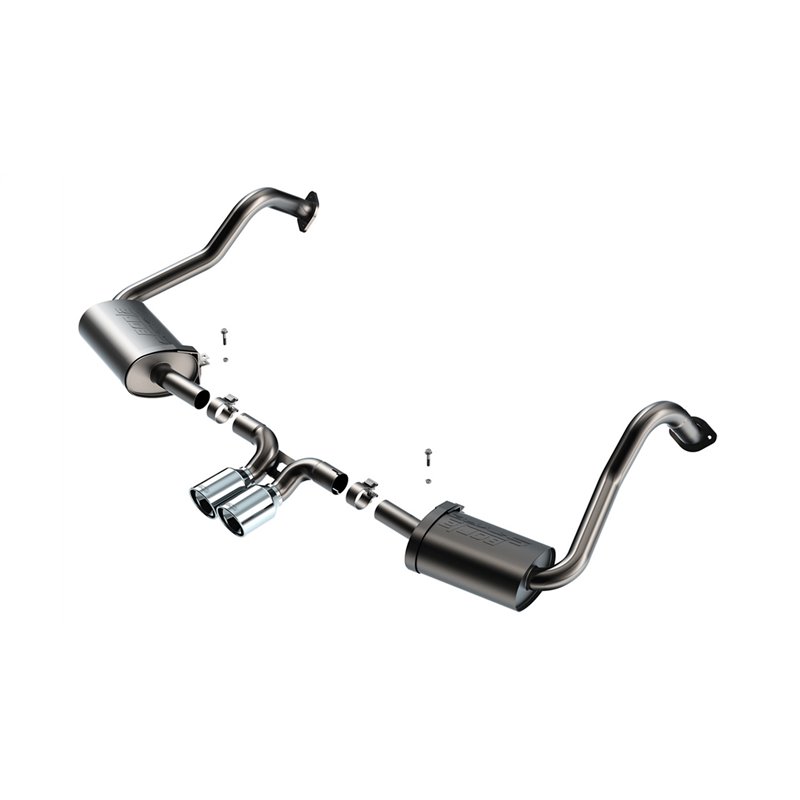 Borla | S-Type Cat-Back Exhaust System - 718 Boxster Base / T / 718 Cayman 2.0T 2017-2022