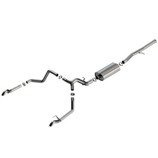 Borla | Touring Cat-Back Exhaust System - Silverado 1500 / ZR2 6.2L / 3.0L 2022-2023