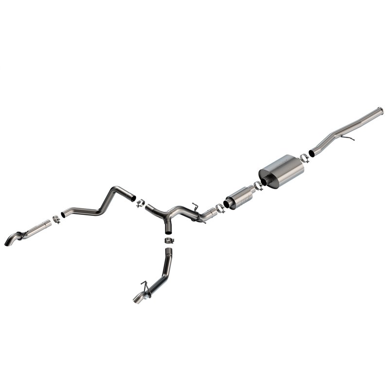 Borla | S-Type Cat-Back Exhaust System - Silverado 1500 / ZR2 6.2L / 3.0L 2022-2023