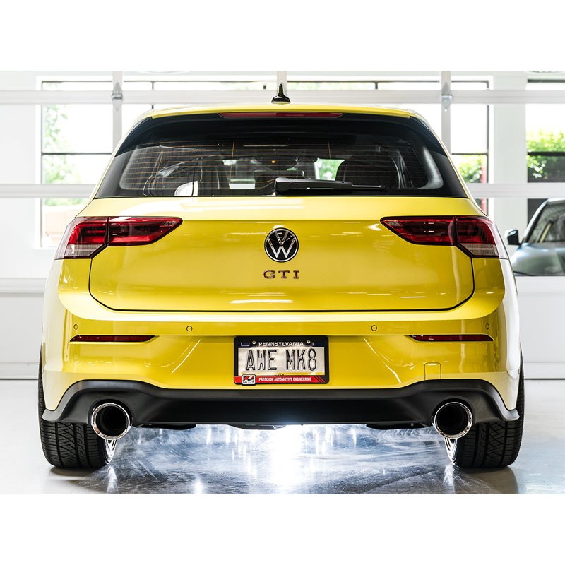 AWE Tuning | Track Edition Exhaust (Chrome Silver Tips) - GTI 2.0T 2022-2023 AWE Tuning Cat-Back Exhausts