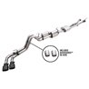 AWE Tuning | 0FG Exhaust with BashGuard (Dual Diamond Black Tips) - Tacoma 3.5L 2016-2023