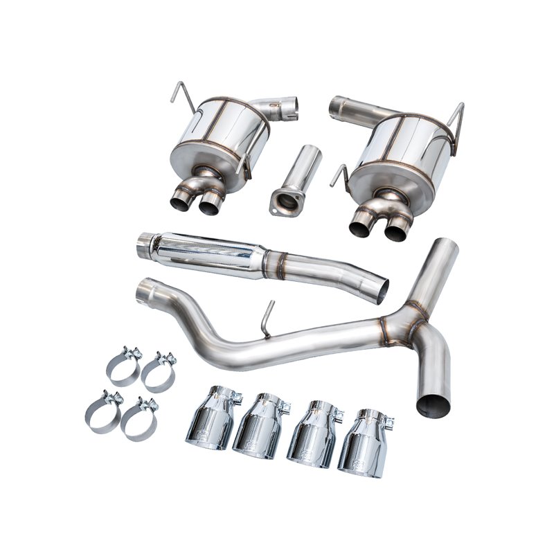 AWE Tuning | Touring Edition Exhaust (Chrome Silver Tips) - WRX 2022-2025 AWE Tuning Cat-Back Exhausts
