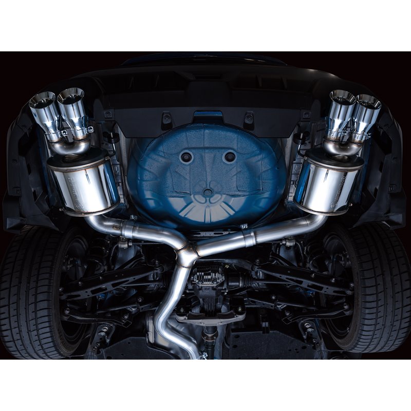 AWE Tuning | Touring Edition Exhaust (Chrome Silver Tips) - WRX 2022-2025 AWE Tuning Cat-Back Exhausts
