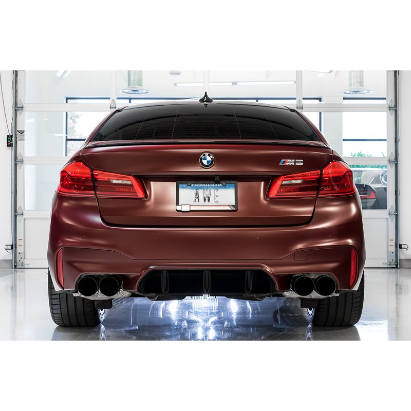 AWE Tuning | Track Cat-Back Exhaust - M5 / Base / M5 Competition 4.4T 2018-2023 AWE Tuning Cat-Back Exhausts