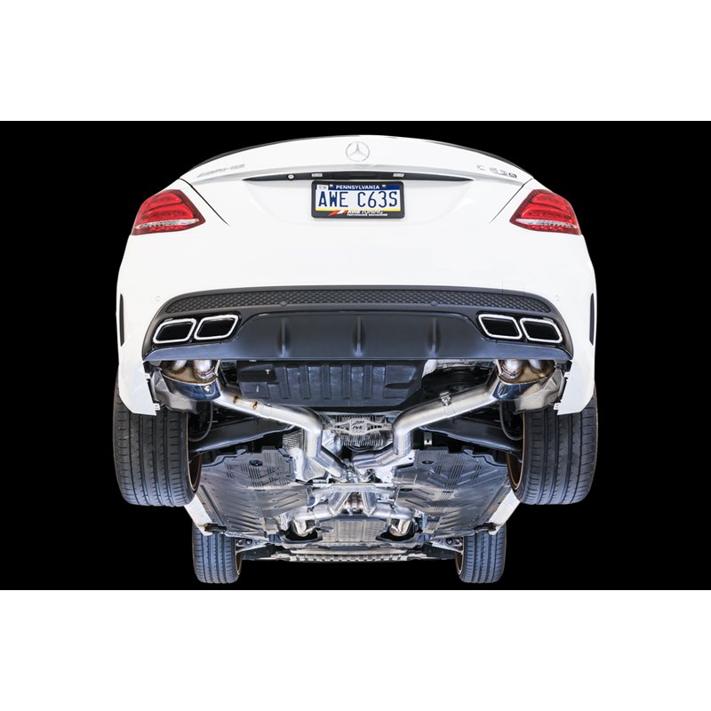 AWE Tuning | SwitchPath Cat-Back Exhaust - C63 AMG / C63 AMG S 4.0T 2017-2018