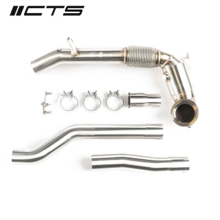 CTS TURBO | EVO4 HIGH-FLOW CAT DOWNPIPE - Golf R MK8 / S3 8Y 2.0T 2022-2025 CTS Turbo Downpipes
