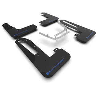 RallyArmor | Black UR Mud Flap Logo Bleu - Civic Type R 2023-2025 RallyArmor Garde-boue
