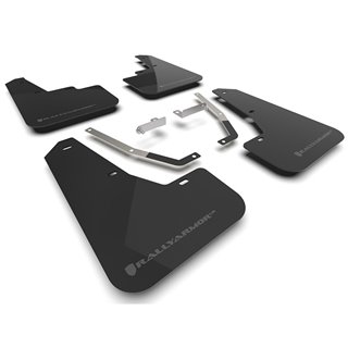 RallyArmor | Black UR Mud Flap Logo Gris - Crosstrek 2024-2025 RallyArmor Garde-boue