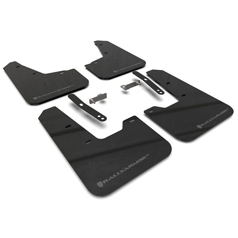 RallyArmor | Black UR Mud Flap Dark Grey Logo - Niro 2023-2024 RallyArmor Mud Flaps
