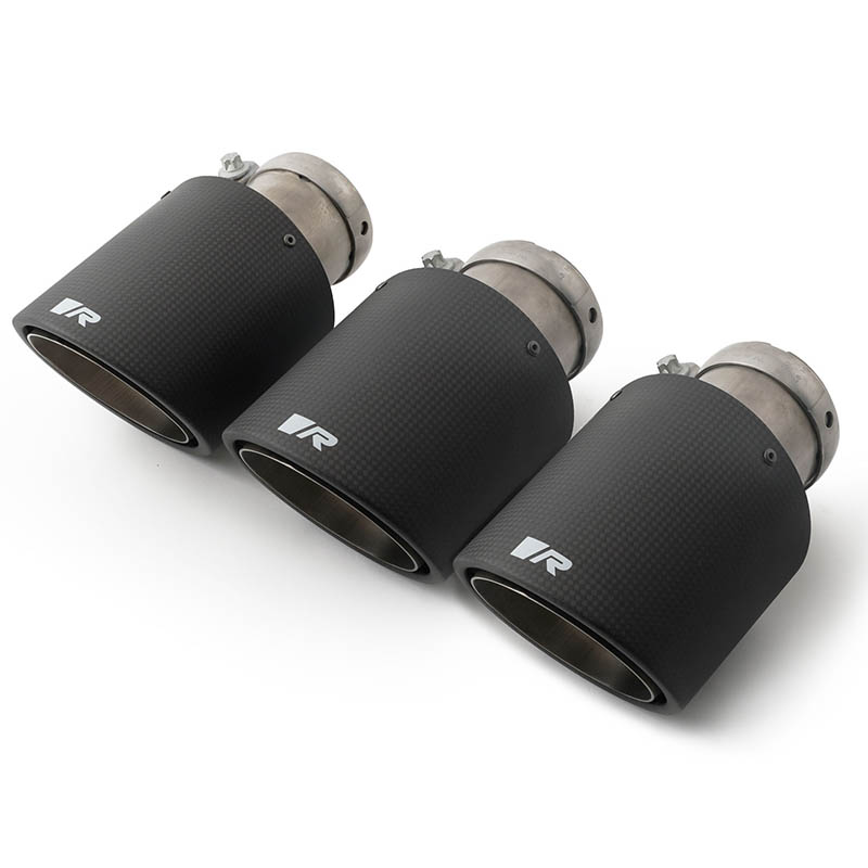 REMUS | 4" Angled Carbon / Titanium Tail Pipe Set (3)