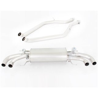 REMUS | Cat-Back Sport Exhaust w/Valves/Connection Tubes/Chrome Tips - Giulia Quadrifoglio 2.9T 2017-2022 REMUS Cat-Back Exha...