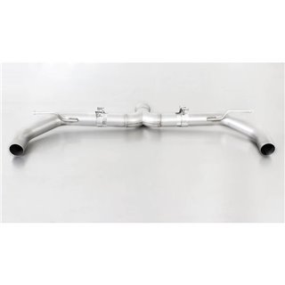 REMUS | Cat-Back Racing Exhaust w/Connection Tube/Front Section/Black Chrome Tips - Golf GTI 2.0T MK7 2015-2021 REMUS Cat-Bac...