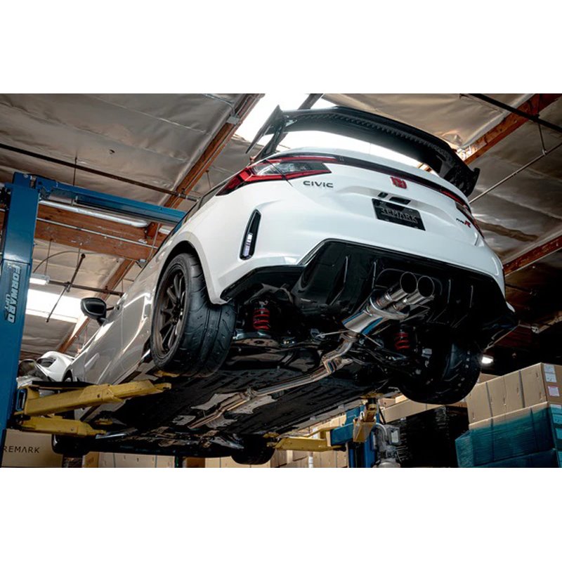 REMARK | Sport Touring Cat-Back Exhaust (w/ Front Pipe, Chrome Tips) - Civic Type R FL5 2023 REMARK Cat-Back Exhausts